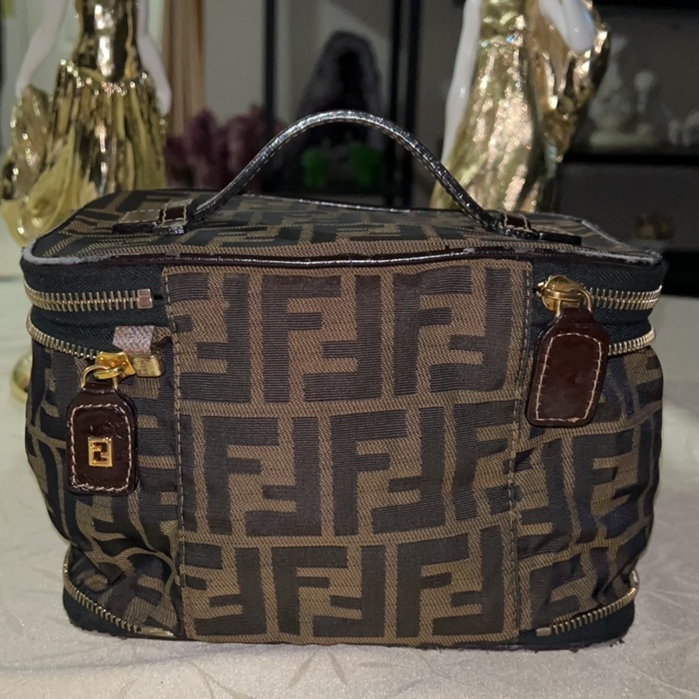 Fendi Zucca Foldable Vanity Bag